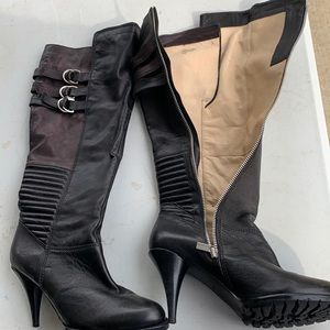 Like brand new MK heeled boots